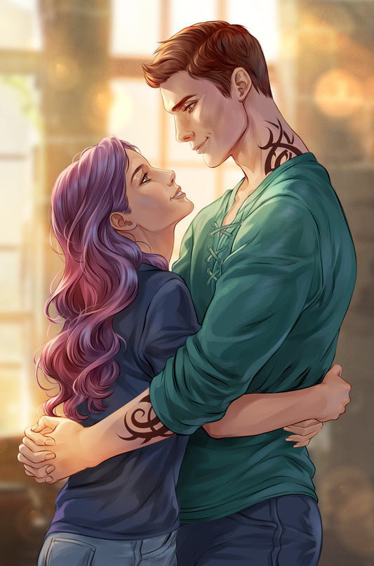 Bound to the Fae - Talia & August SFW Art